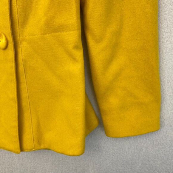 Vintage Yeohlee New York Wool Blazer Jacket Womens Size 6 Yellow USA Old Money - Picture 9 of 16